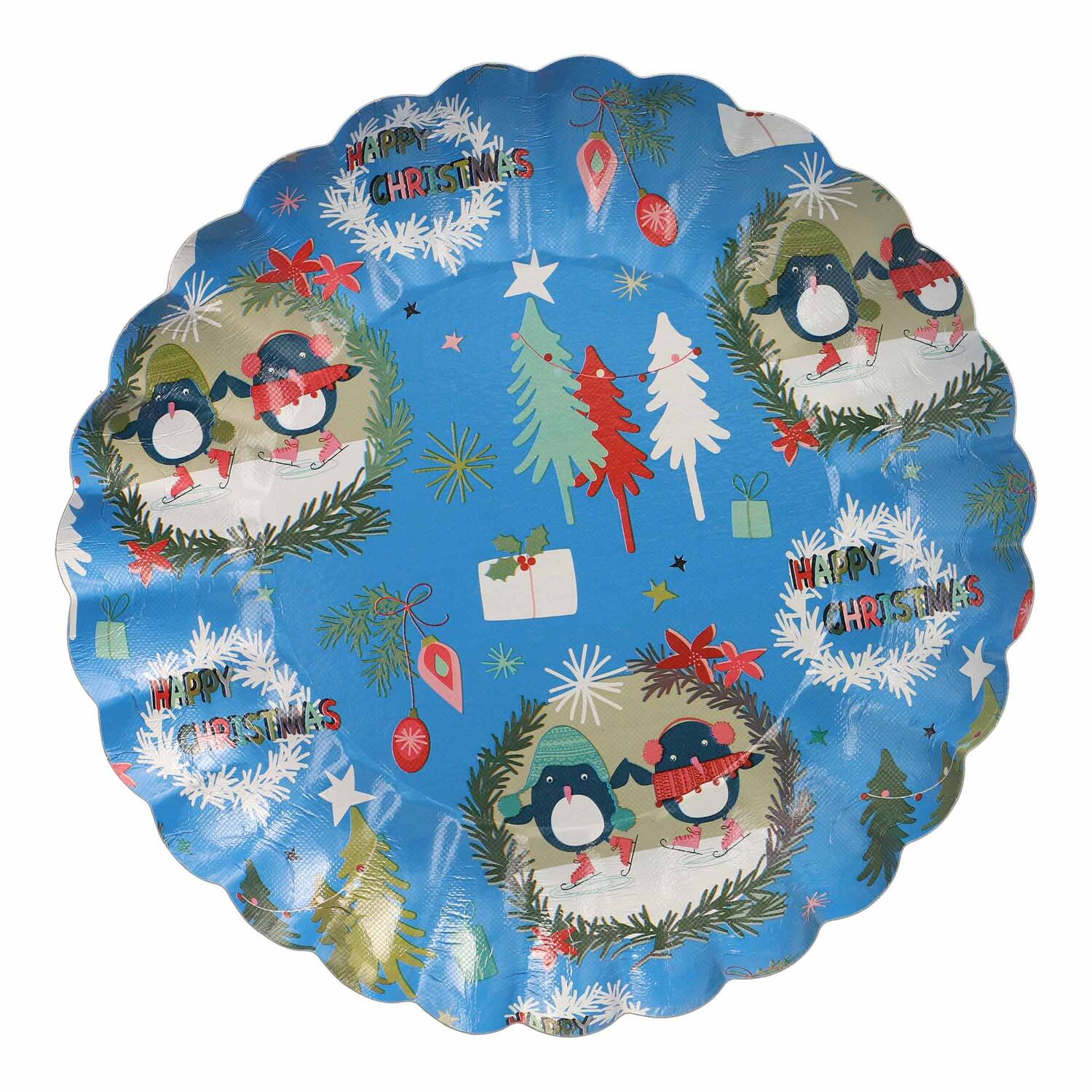 Gebckschalen Pltzchenschalen fr Weihnachtsgebck Pappe  23 cm verschiedene Motive, 2 Stk