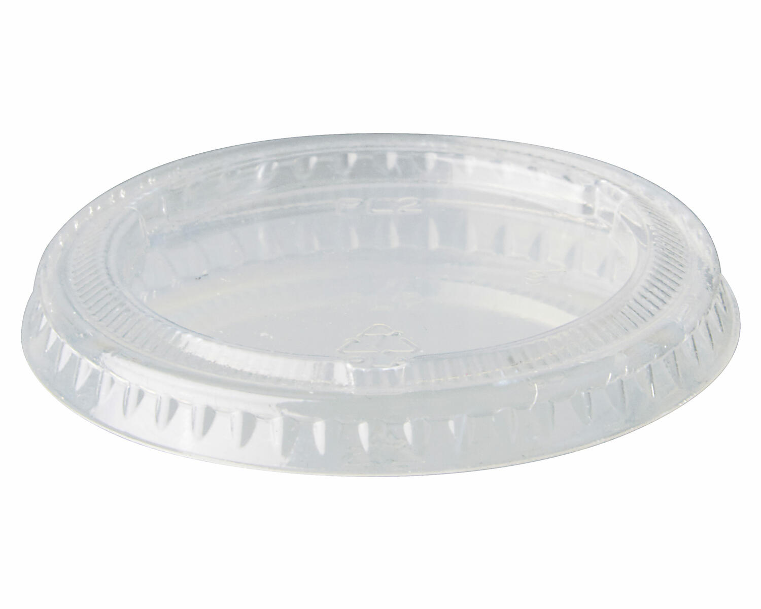 PAPSTAR BIO Deckel f�r Portionsbecher, PLA rund � 6 cm transparent, 50 Stk.