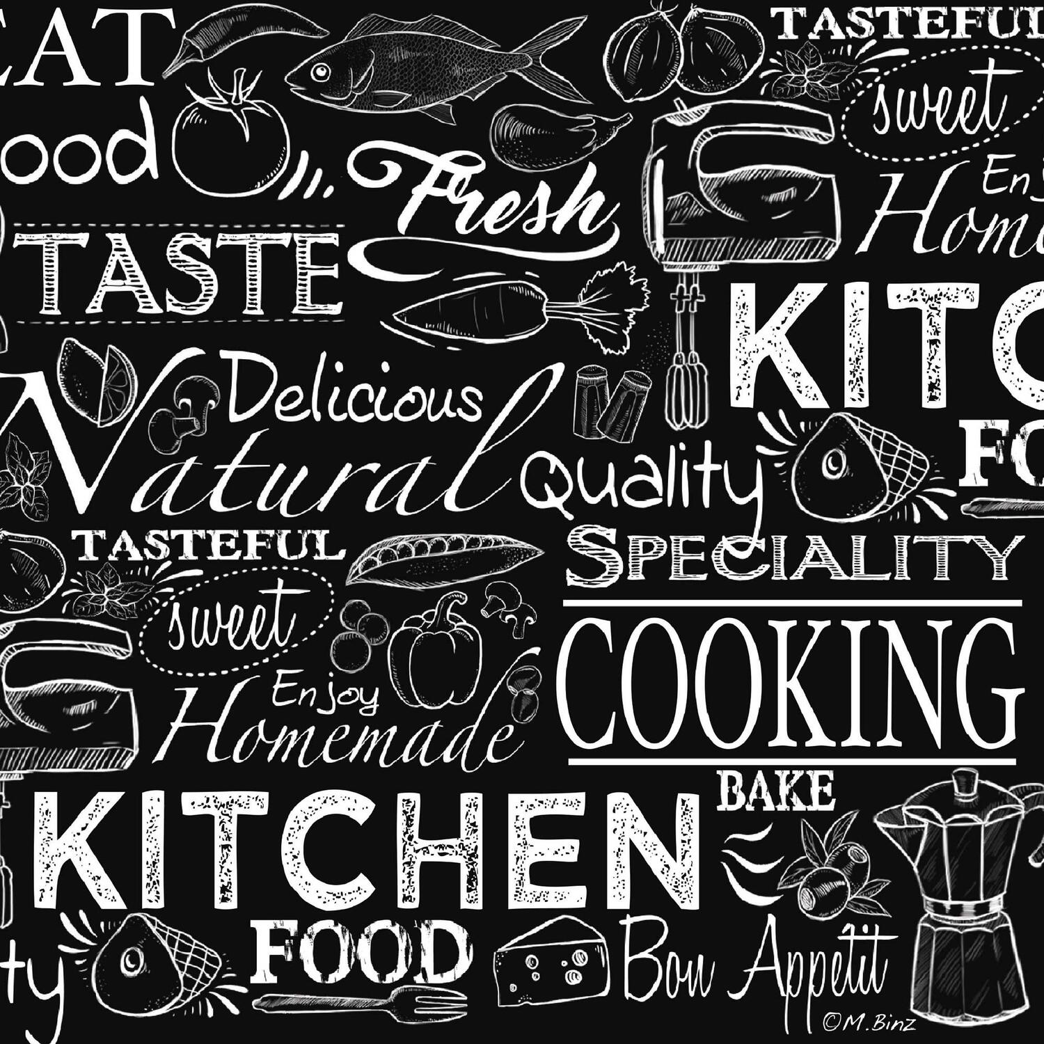 Motivservietten 3-lagig 33x33cm FSC� Kitchen Fresh Food Quality, 20 Stk.