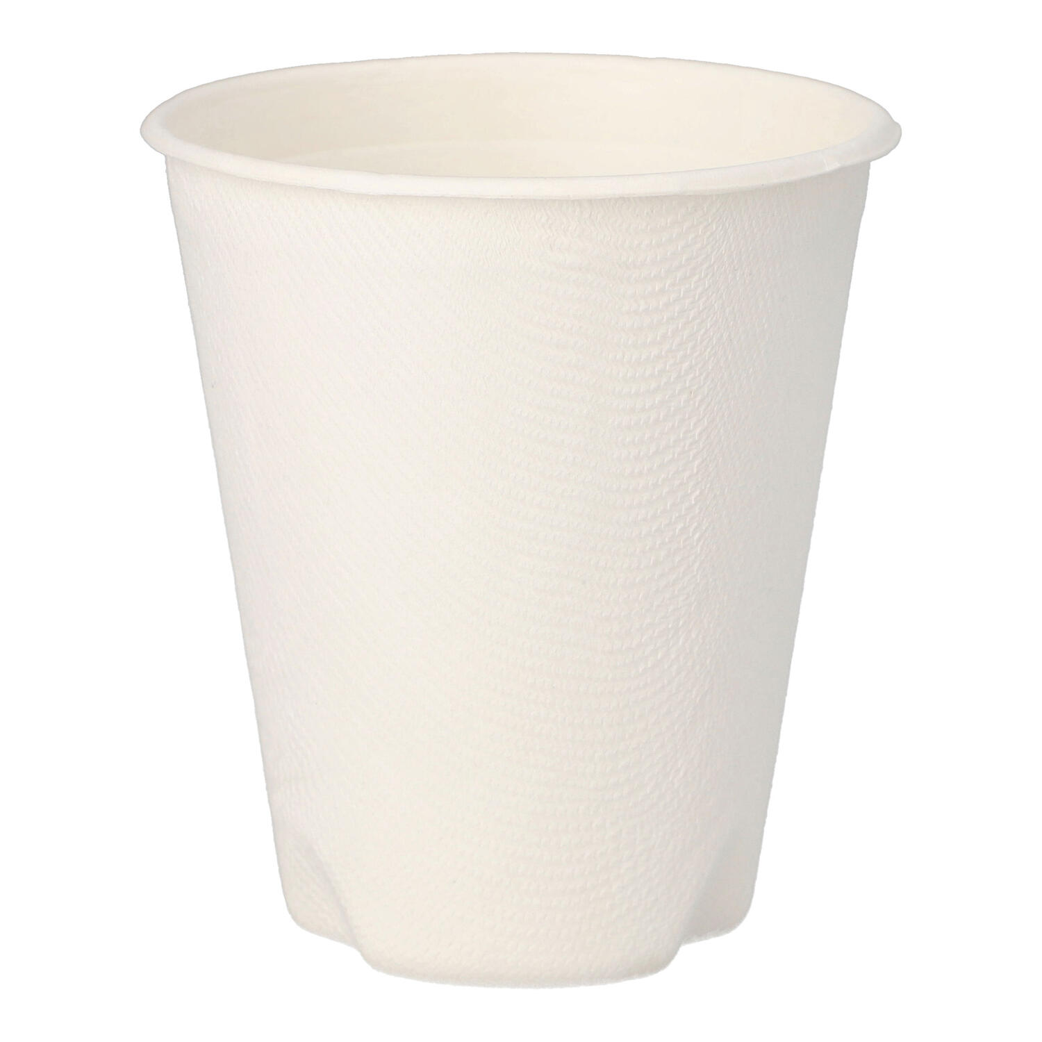 Hei�getr�nkebecher aus Zuckerrohr pure 200 ml, � 80mm, 40 Stk.