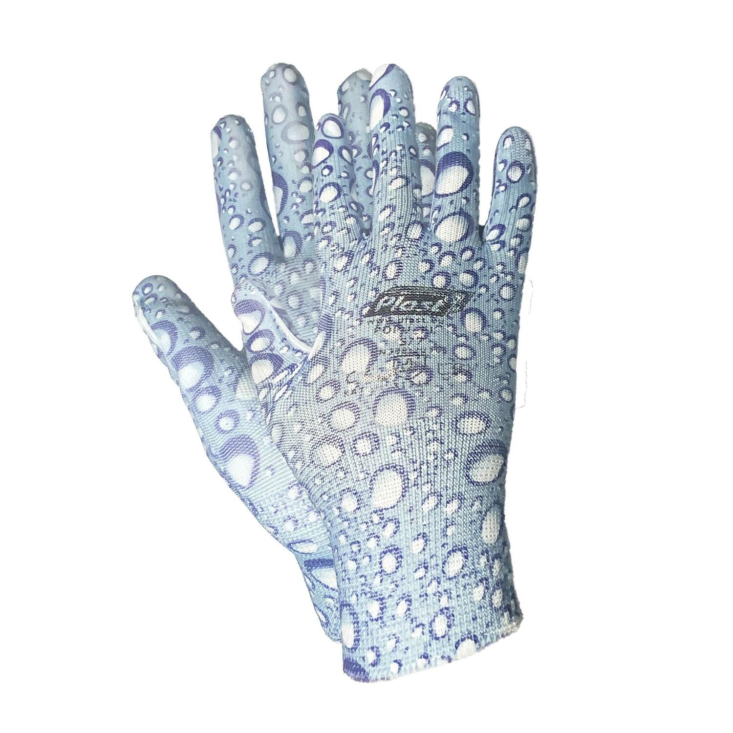 Arbeitshandschuhe, Montagehandschuhe Polyester - Polyurethan Gr��e S-7,  Wassertropfen, 12 Paar