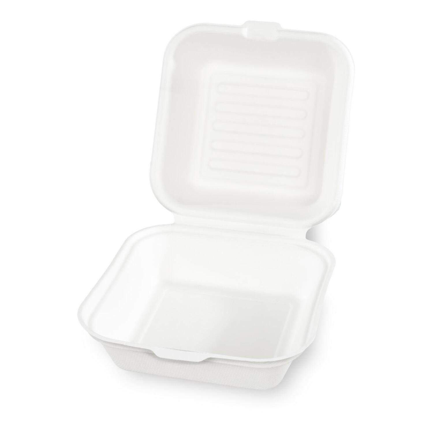 Hamburgerbox Burgerboxen gro� 145x133x75mm gesch�umt, wei�, 125 Stk.
