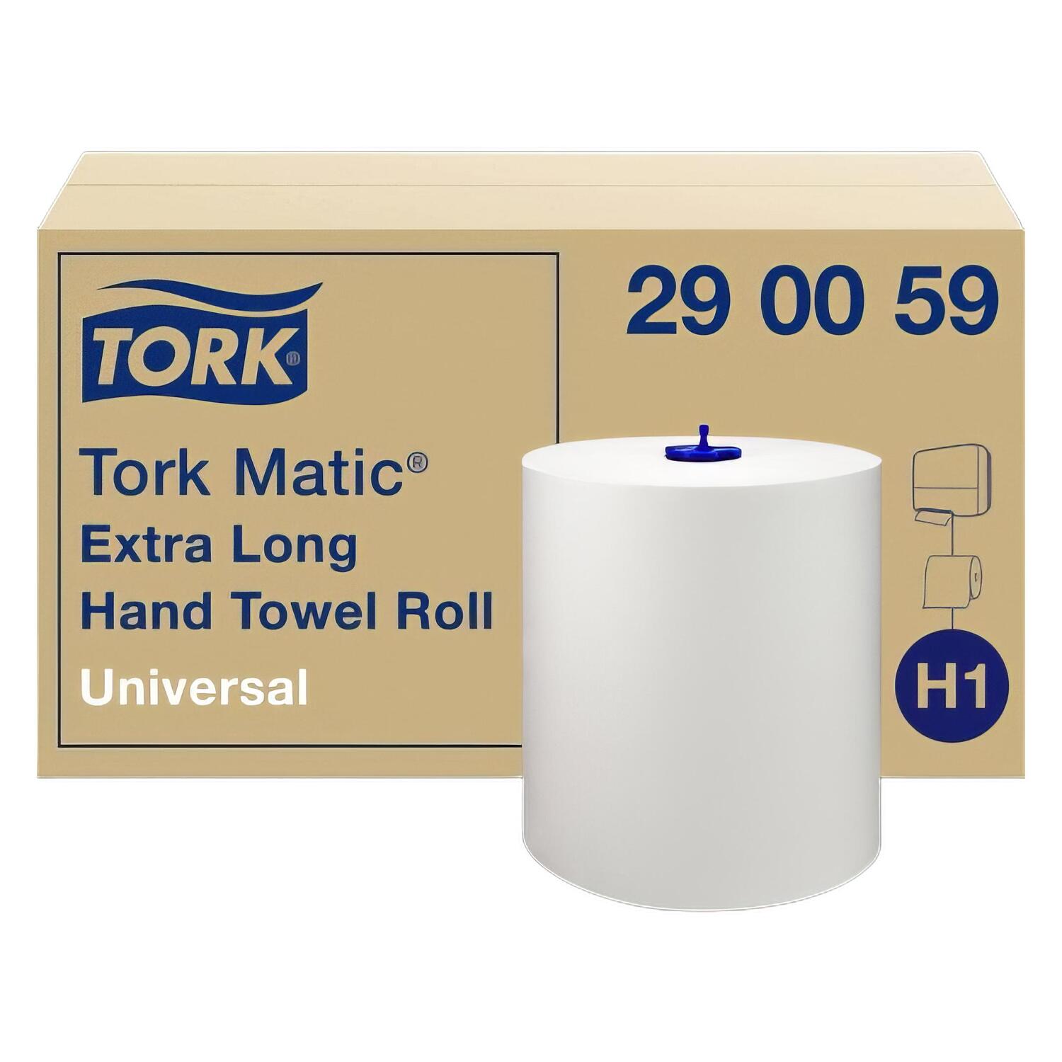Tork Matic� Rollenhandtuch H1 weiss 1-lagig 21cm x 280m, 6 Rollen je 1143 Abrisse