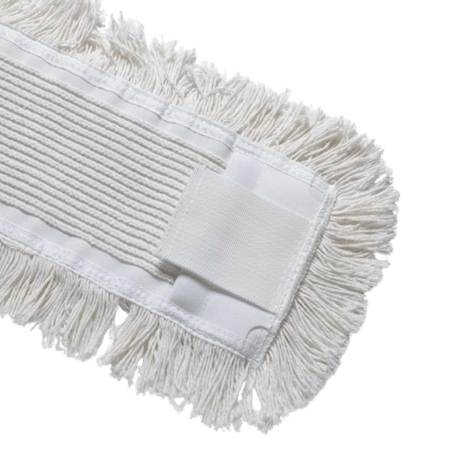 Baumwollmopps Premium mit Tasche und Lasche weiss 40cm, 10 Stk.