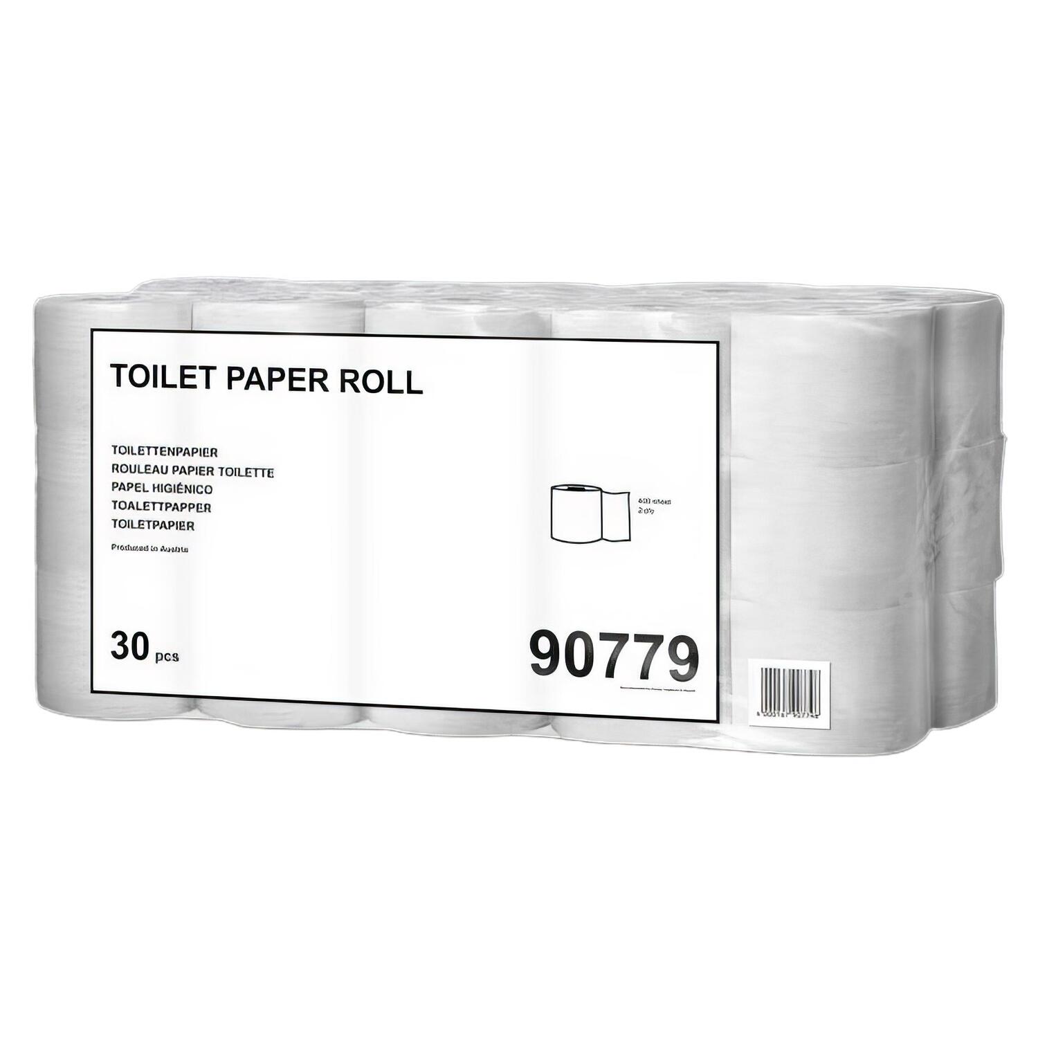 Tork Toilettenpapier 2-lagig 10x11,5 cm, 30 Rollen je 400 Blatt