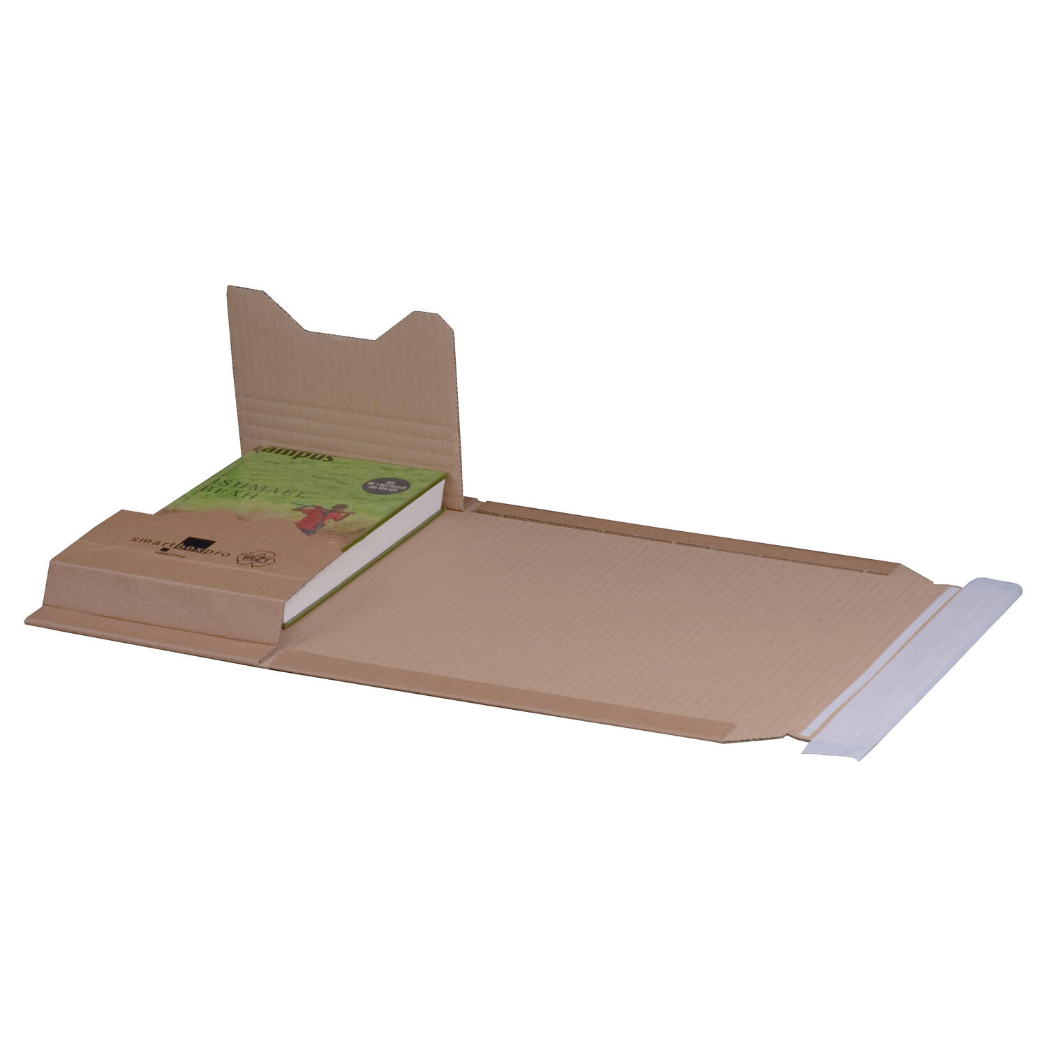 Universalverpackung 249x165mm bis 60mm H�he Selbstklebeverschluss Aufrei�faden A5+ braun