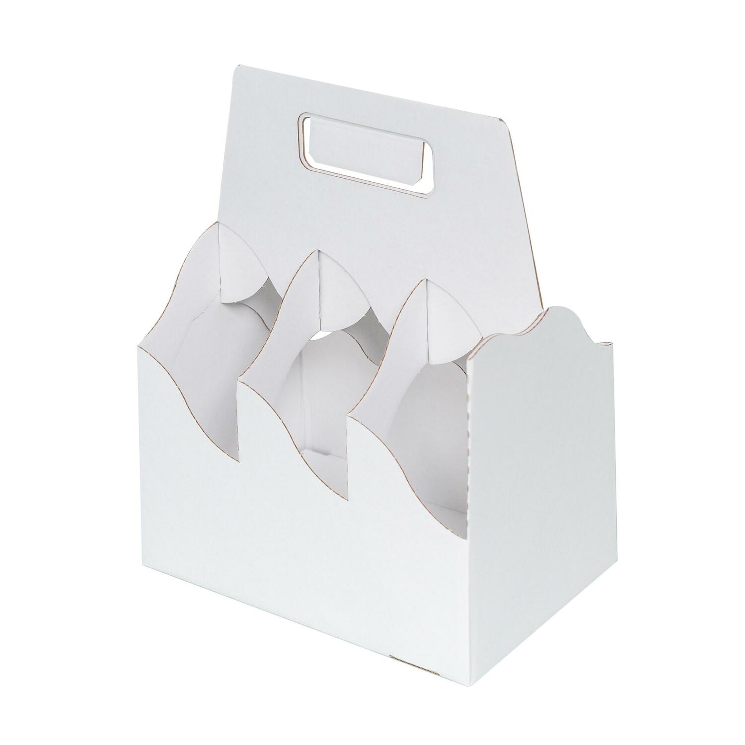 Biertrger fr 6 Flaschen Bier 0,33L oder 0,5L Flaschentrger Biertragerl wei