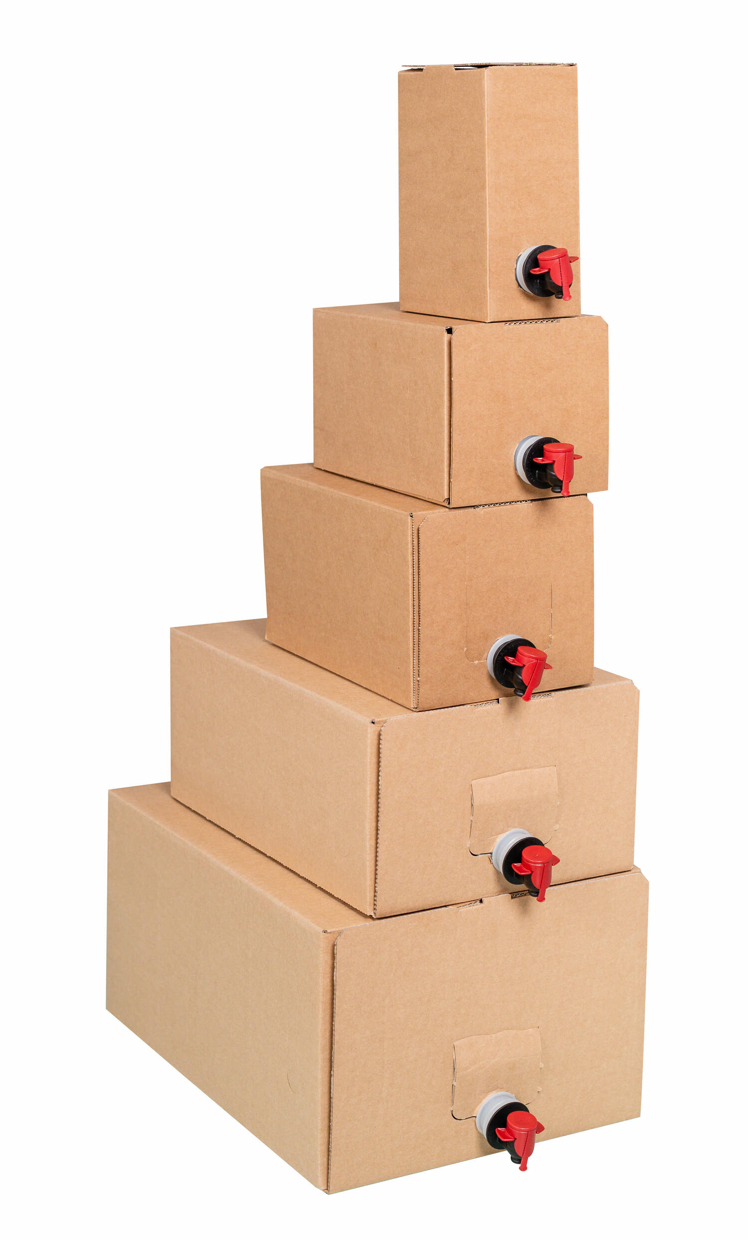 Karton fr Bag in Box  1,5 Liter 133x88x196mm, braun