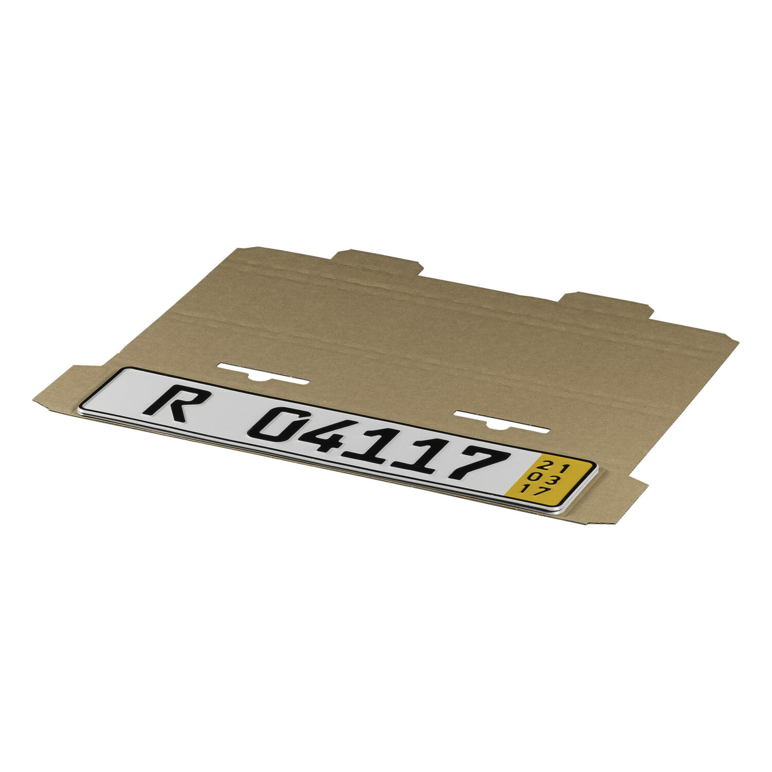 Versandverpackungen f�r KFZ-Kennzeichen 522x112x10mm