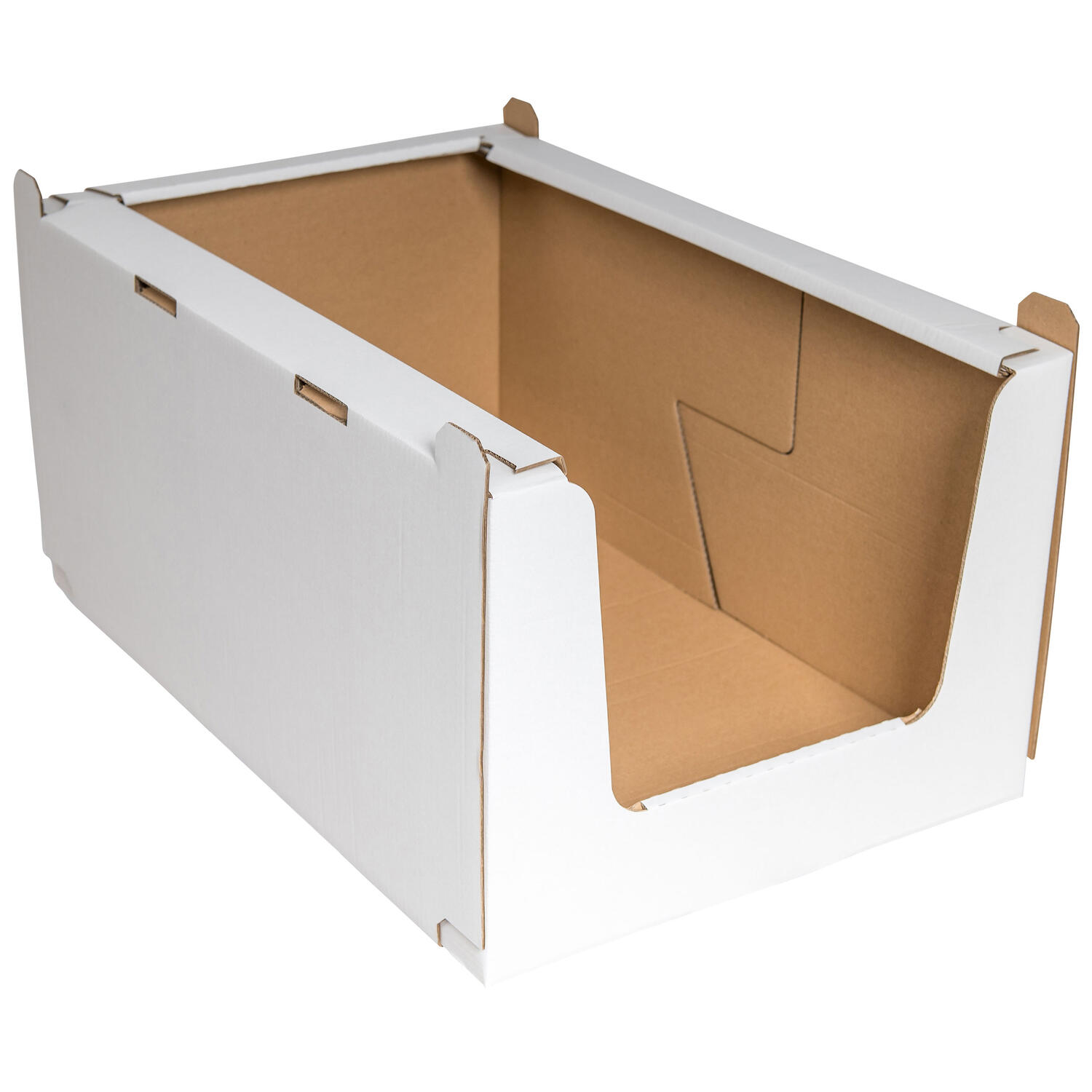 Stapelbeh�lter Regalkarton aus Wellpappe XL 780x580x360mm stapelbar robust