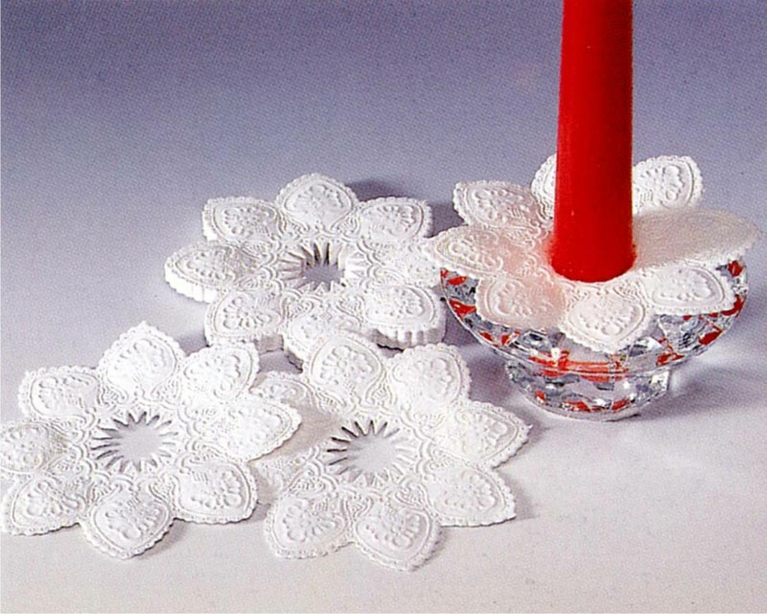 Kerzen-Manschetten aus Papier � 10 cm, 100 Stk.