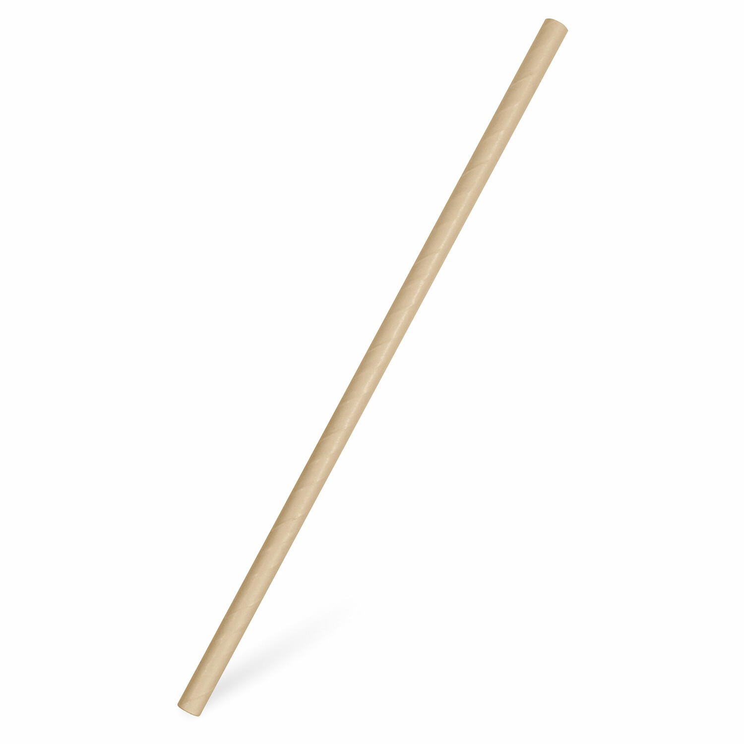 Papiertrinkhalme fr Kaltgetrnke JUMBO natur 25 cm  8 mm, 100 Stk.