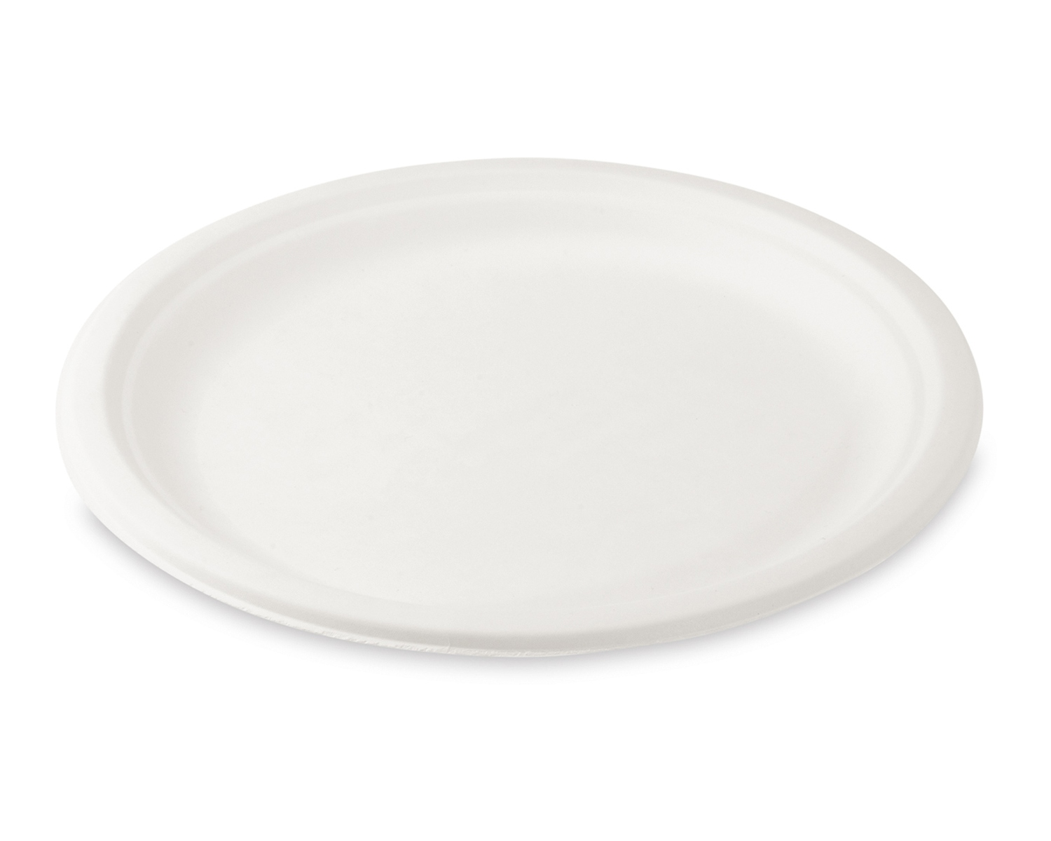 Bio Grillteller Fleischteller rund aus Zuckerrohr Bagasse � 26 cm, 50 Stk.