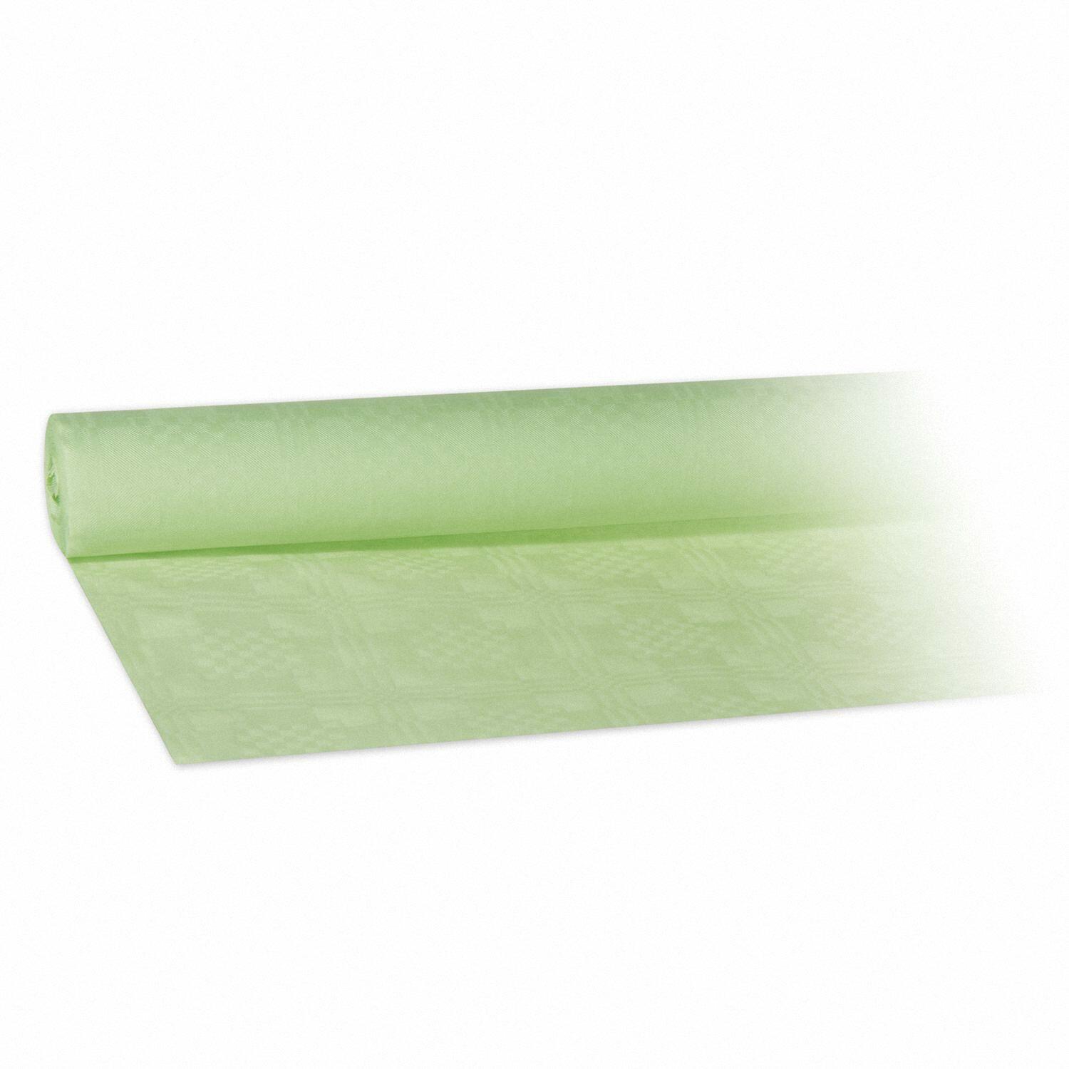 Damasttischdecke Tischtuch aus Papier, gerollt 1,20m x  8m, gelbgr�n