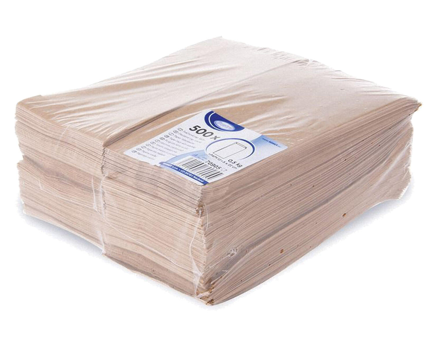 Papierfaltenbeutel Papiertten braun 10+5 x 22 cm fr ca. 0,5kg Inhalt, 500 Stk.