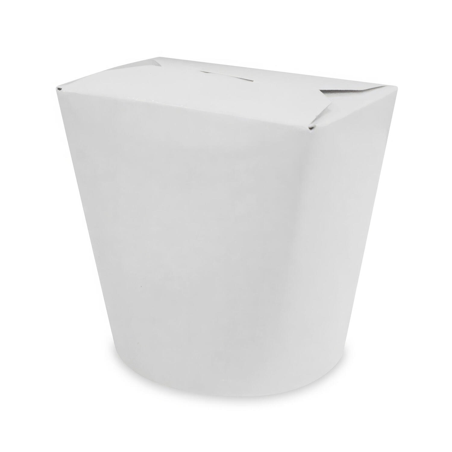 Food Box Take Away Box  80x73x100mm 500ml aus Vollpappe beschichtet wei�, 50 Stk.