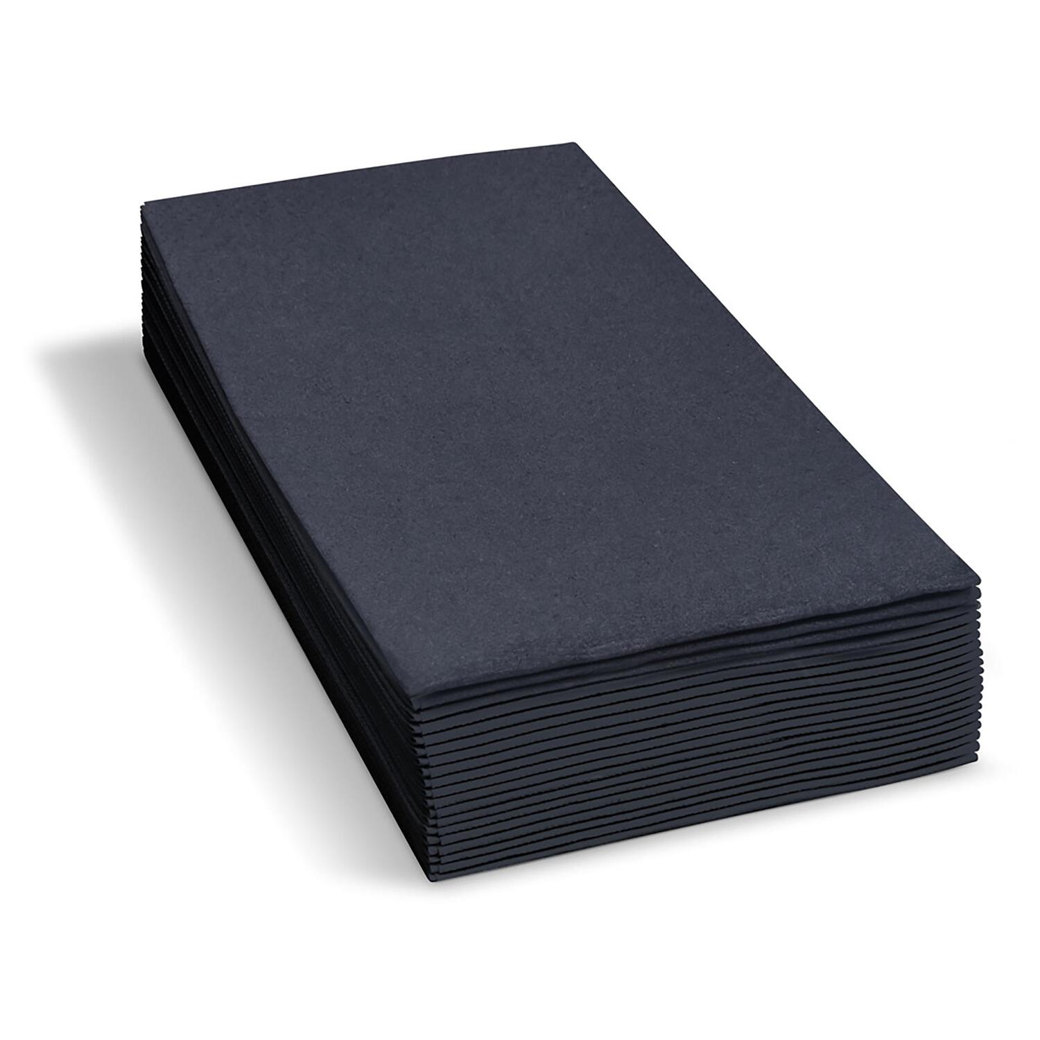 Servietten 33 x 33 cm 1/8 -Kopffalz, 2-lagig schwarz, 250 Stk.