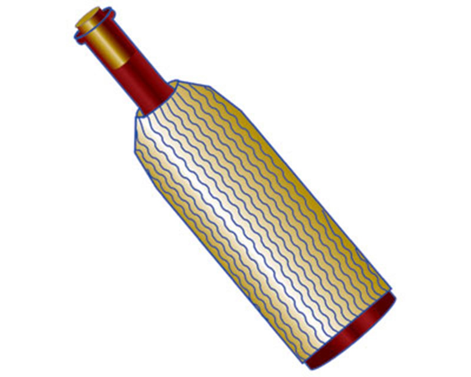 Flaschenhlsen Transporthlsen fr Flaschen Vasen Kerzenleuchten 22cm, 6 Stk.