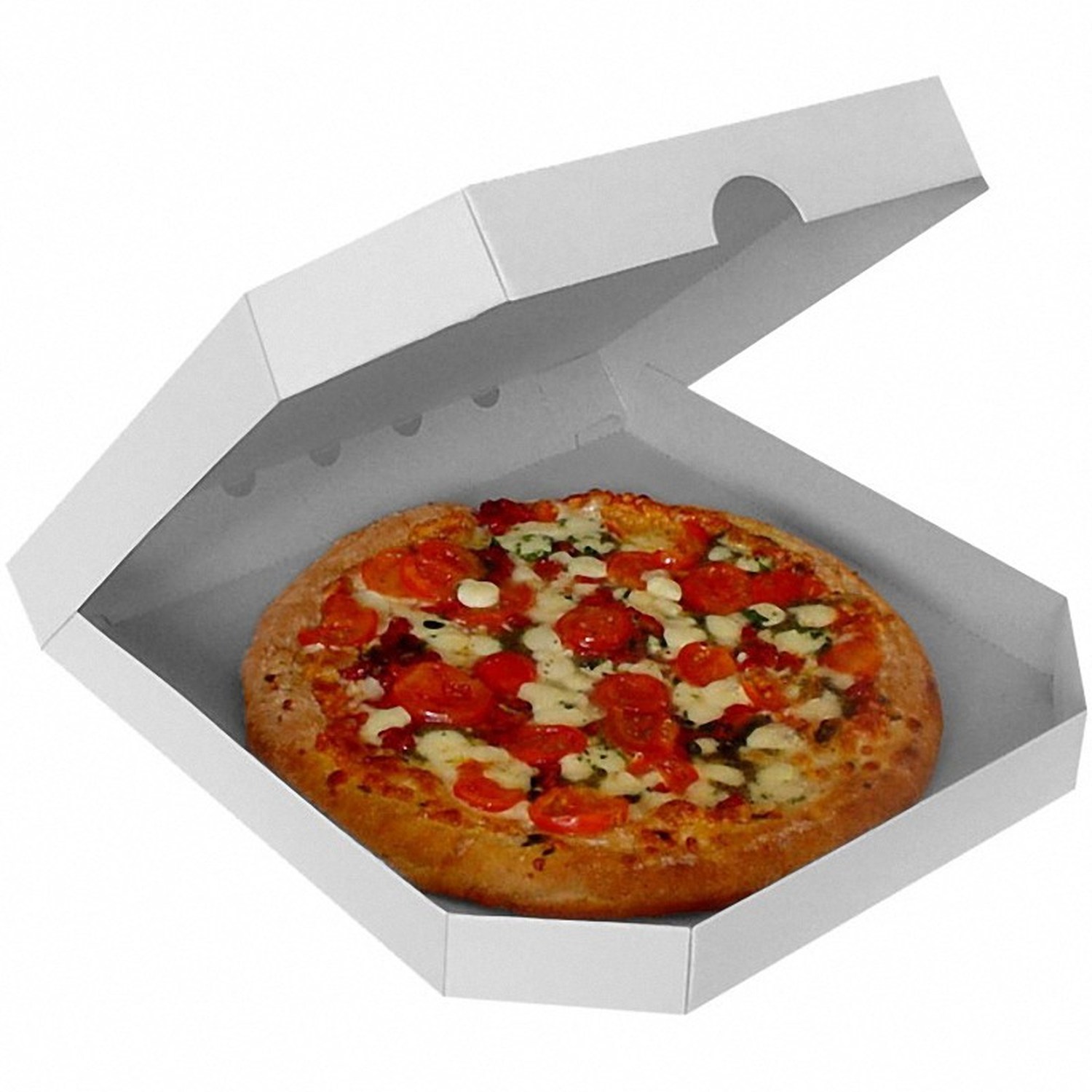 Pizzakarton -extra stark- wei�, 30 x 30 x 3 cm, 100 Stk.