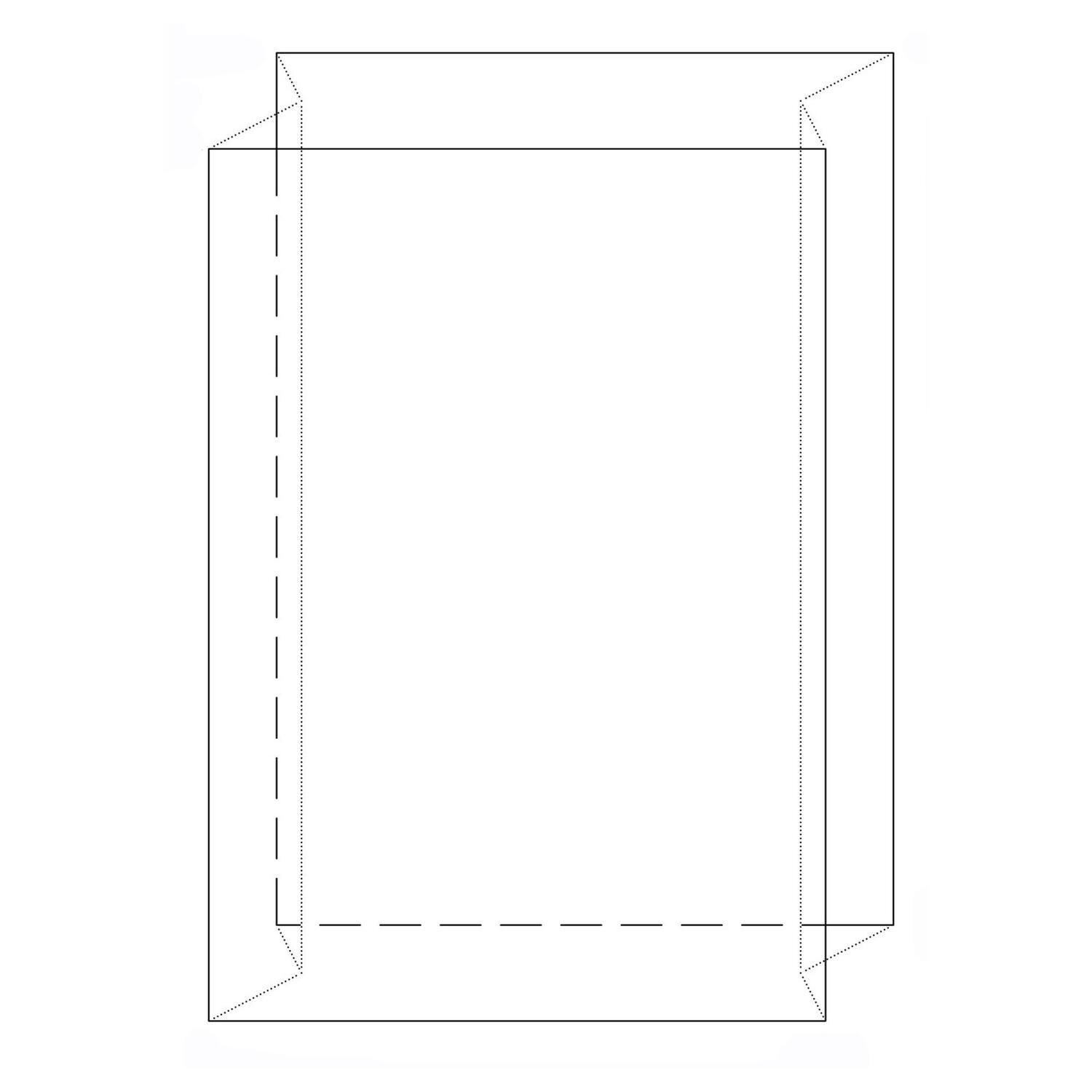 Seitenfaltensack  700+600x1500mm (500 Liter) LDPE transparent trb, 50 my
