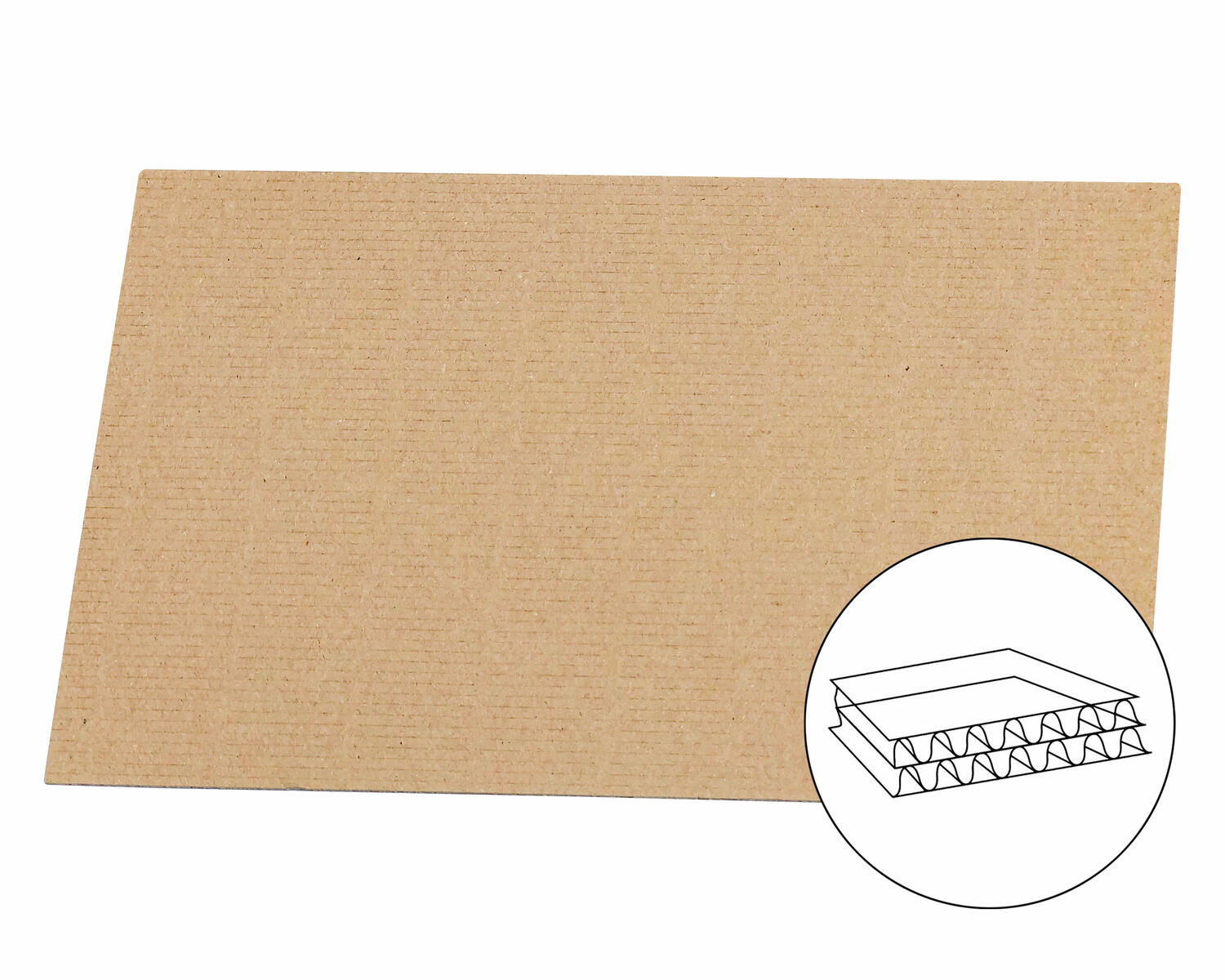 Palettenzwischenlage Kartonplatte f�r EURO Paletten 1200x800mm 2-wellig