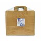 GASTRO Papiertragetaschen 33 x 32 x 21 cm mit EAN-Code braun,  50 Stk.