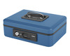 Deluxe Geldkassette mit praktischer �ffnungsfunktion 250mm, blau