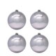 Weihnachtskugeln Christbaumkugeln aus Kunststoff silber, �10cm, 4 Stk.