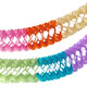 Girlande Farbenspiel aus Papier schwer entflammbar �17cm 10m, 1 Stk.