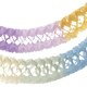 Girlande Pastellfarben aus Papier schwer entflammbar �17cm 3.6m, 1 Stk.