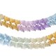Girlande Pastellfarben aus Papier schwer entflammbar �12cm 3.6m, 1 Stk.