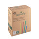 Trinkhalme aus Papier bunt �6mm 21cm, 500 Stk.