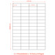 Etiketten Labels selbstklebend wei� 52.5 x 21.2mm auf DIN A4, 5600 Stk.