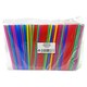 Trinkhalme Strohhalme Kunststoff PP Mehrweg bunt gemischt 240 mm  8mm, 250 Stk.