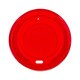 Domdeckel rot fr Pappbecher COFFEE TO GO mit 80mm , 100 Stk.