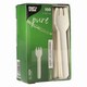 PAPSTAR pure Kuchengabeln Snackgabeln aus Papier 12,7 cm FSC� weiss, 100 Stk.